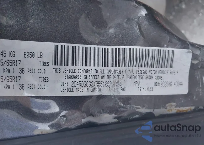 2C4RDGCG3KR551299: 38991536