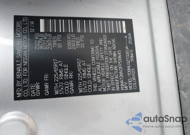 KNMAT2MV2FP519645: 38992994