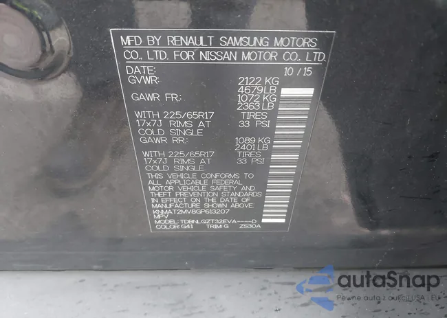 KNMAT2MV8GP613207: 38996090