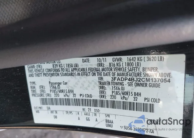 3FADP4BJ2CM137054: 38996837