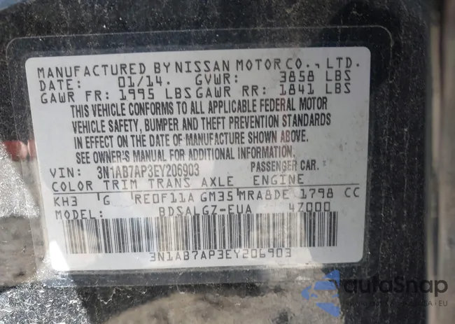 3N1AB7AP3EY206903: 38999068