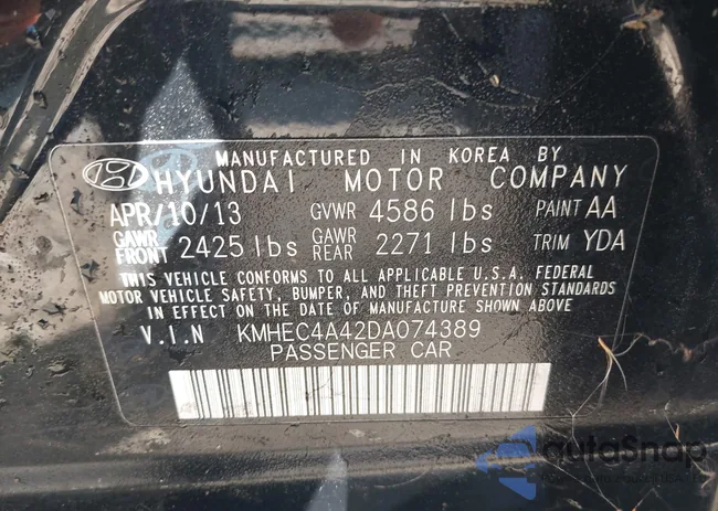 KMHEC4A42DA074389: 39016852