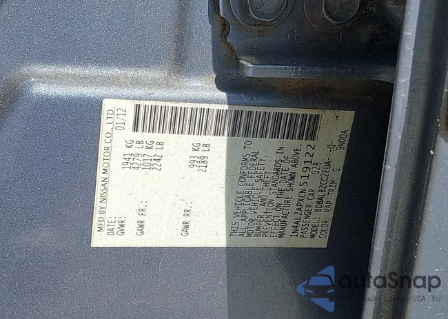 1N4AL2APXCN519122: 39019541