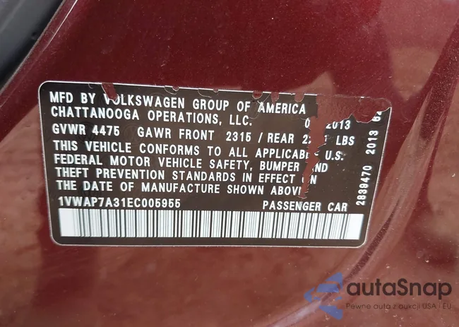 1VWAP7A31EC005955: 39023713