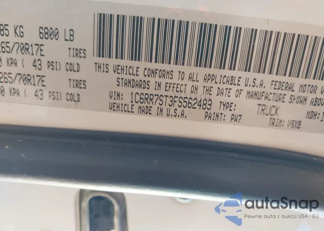 1C6RR7ST3FS562489: 39025180