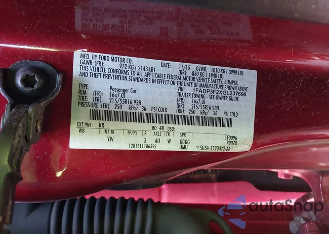 1FADP3F2XGL237696: 39029111