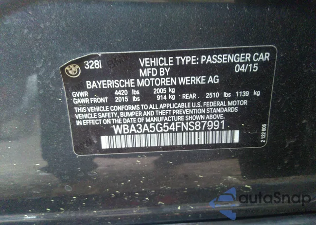 WBA3A5G54FNS87991: 39032877