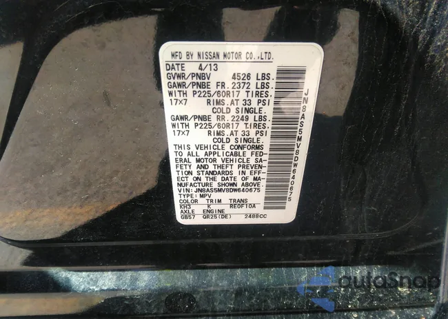 JN8AS5MV8DW640675: 39036318