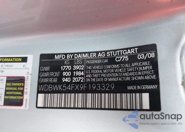 WDBWK54FX9F193329: 39039617