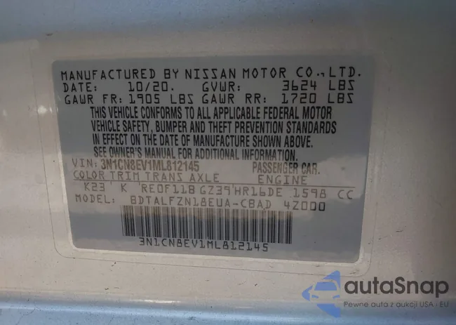 3N1CN8EV1ML812145: 39050859