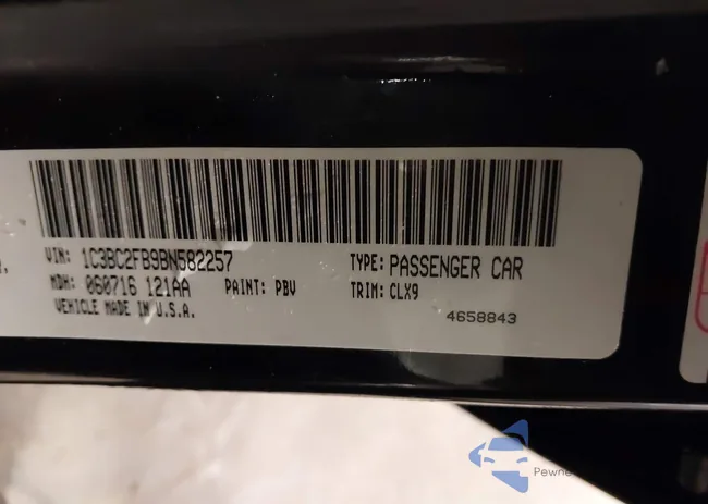 1C3BC2FB9BN582257: 39053850