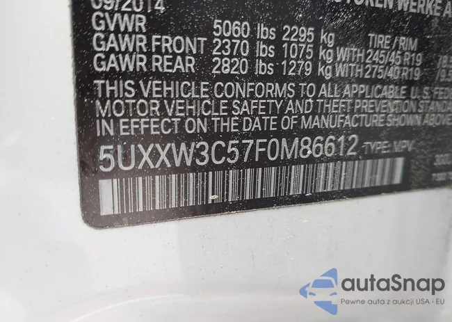 5UXXW3C57F0M86612: 39064549