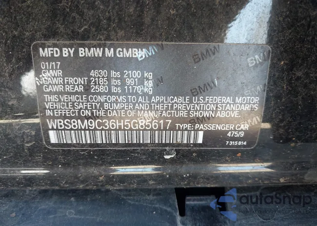 WBS8M9C36H5G85617: 39065657