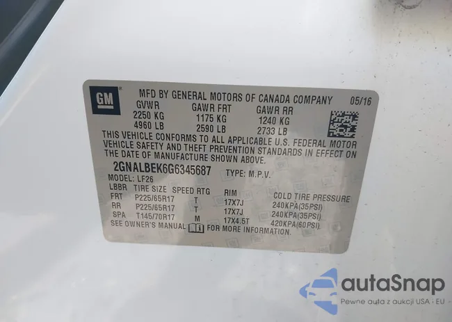 2GNALBEK6G6345687: 39081445