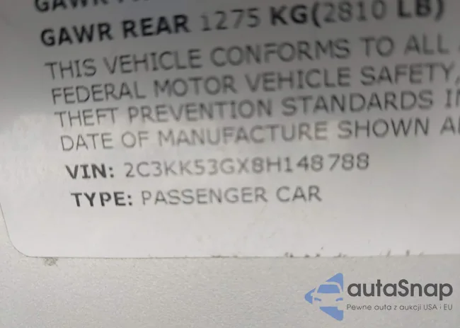 2C3KK53GX8H148788: 39090086