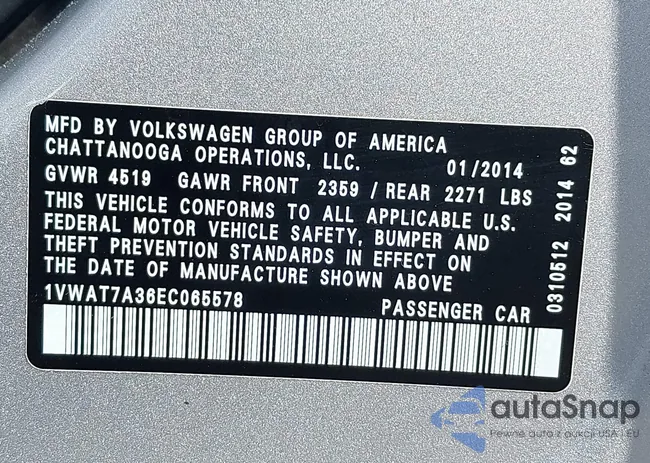 1VWAT7A36EC065578: 39097708