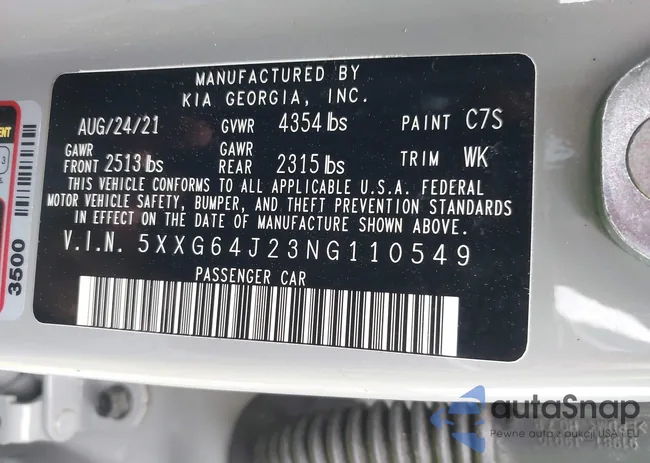 5XXG64J23NG110549: 39097353