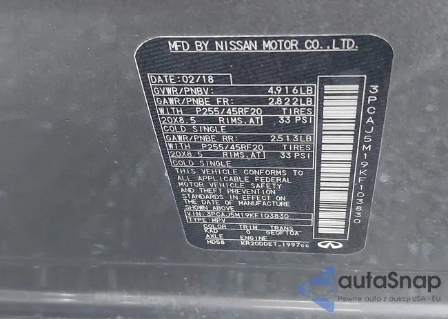 3PCAJ5M19KF103830: 39102000