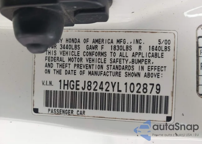 1HGEJ8242YL102879: 39103013