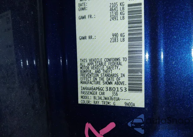 1N4AA6AP6GC380153: 39119051