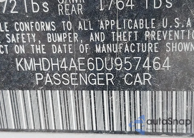 KMHDH4AE6DU957464: 39121684