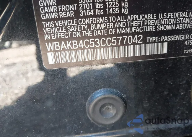 WBAKB4C53CC577042: 39127313