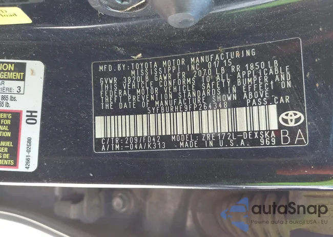 5YFBURHE9FP264348: 39129813