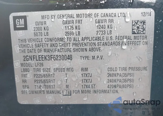 2GNFLEEK3F6230048: 39136436