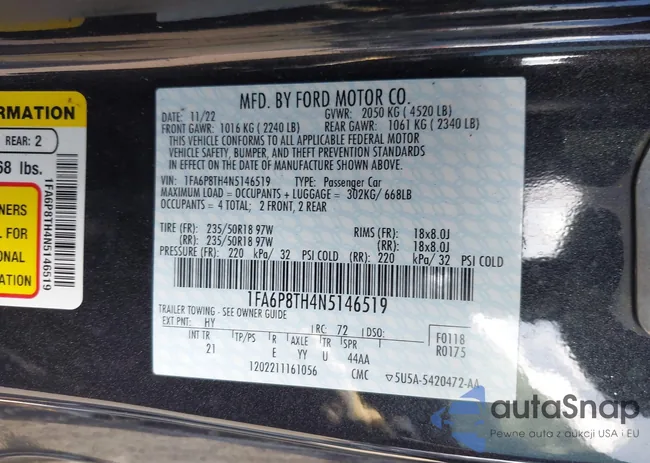 1FA6P8TH4N5146519: 39141489