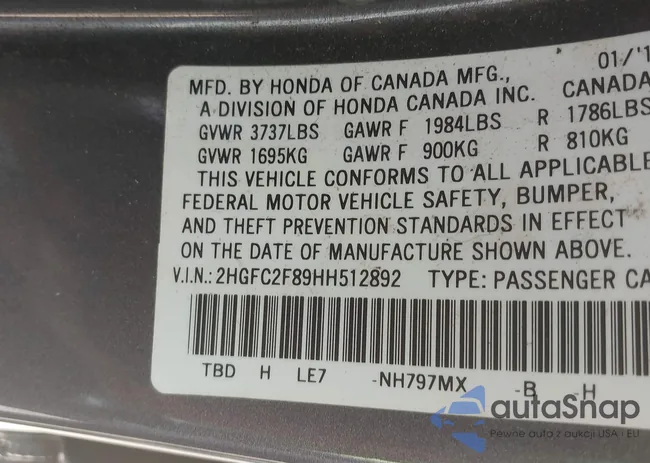 2HGFC2F89HH512892: 39143791