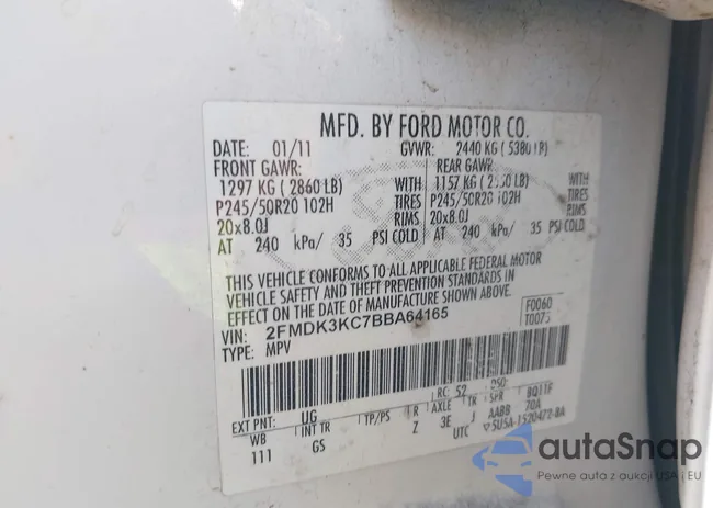 2FMDK3KC7BBA64165: 39145965