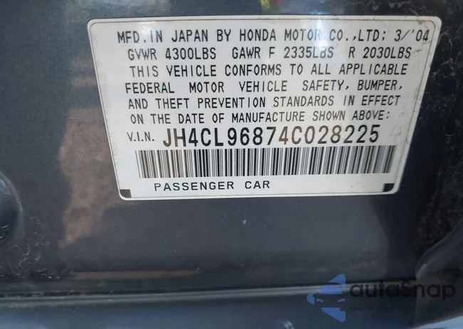 JH4CL96874C028225: 39145988