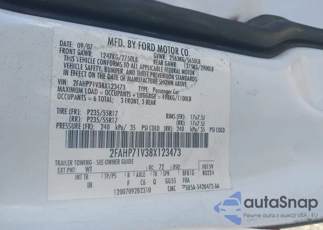 2FAHP71V38X123473: 39153198