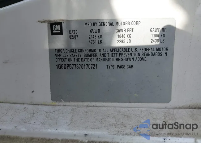 1G6DP577370170721: 39154411