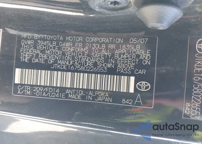 JTKDE167580226553: 39158169