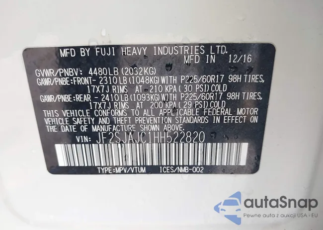JF2SJAJC1HH522820: 39170292