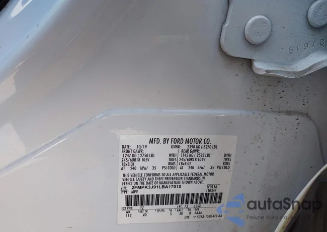 2FMPK3J91LBA17010: 39173156