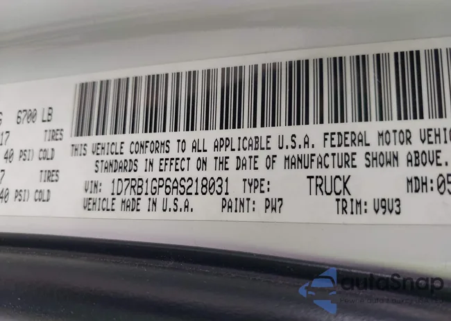 1D7RB1GP6AS218031: 39178519