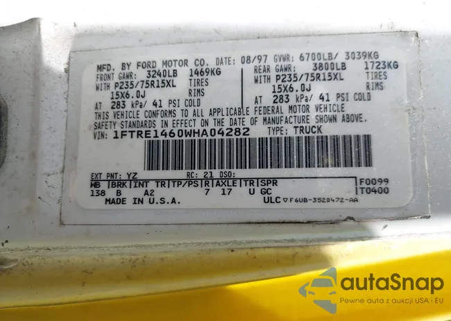 1FTRE1460WHA04282: 39192053