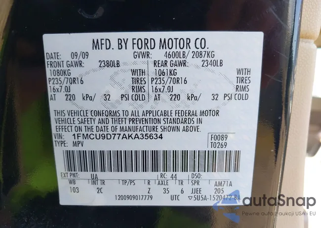 1FMCU9D77AKA35634: 39193520