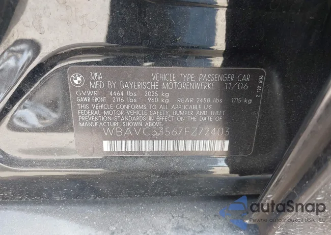 WBAVC53567FZ72403: 39196030