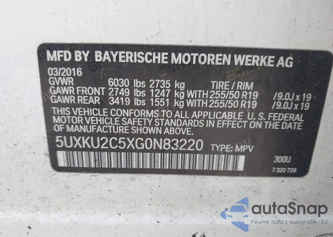 5UXKU2C5XG0N83220: 39197569