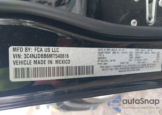 3C4NJDBB6MT540616: 39197779