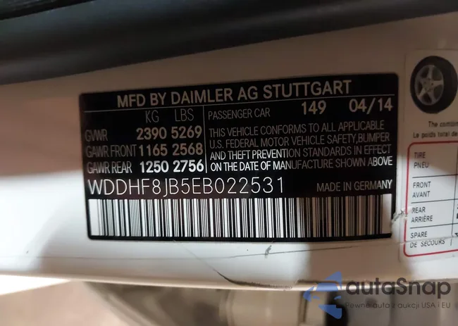 WDDHF8JB5EB022531: 39197999