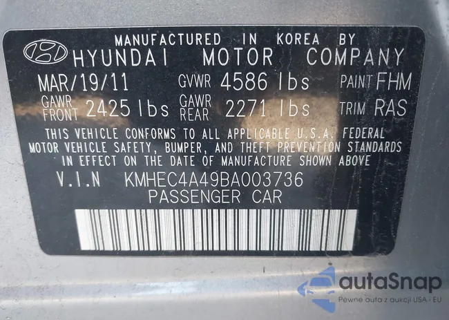 KMHEC4A49BA003736: 39198029