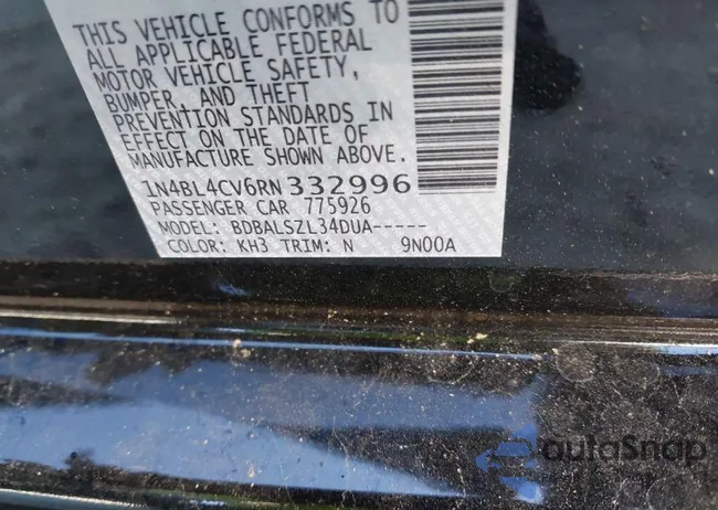 1N4BL4CV6RN332996: 39201092