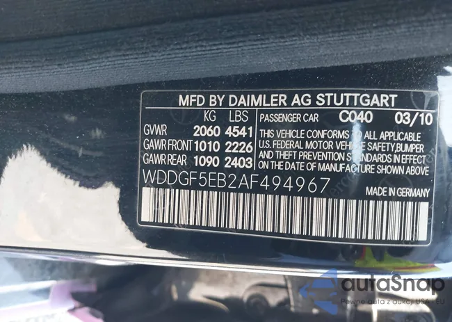 WDDGF5EB2AF494967: 39210669