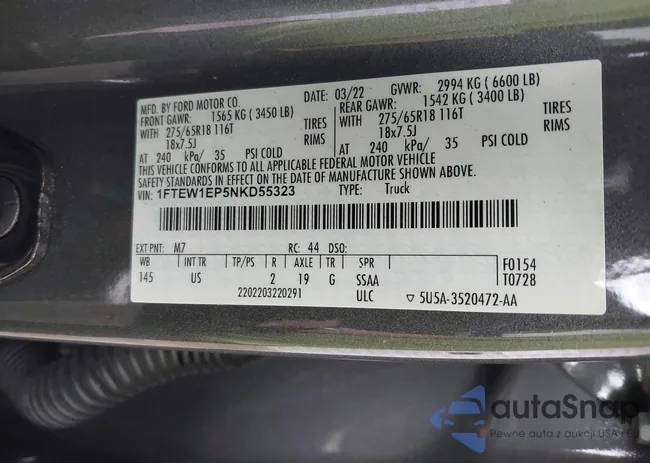 1FTEW1EP5NKD55323: 39223650