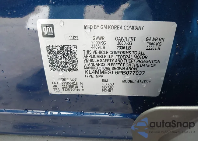 KL4MMESL6PB077037: 39223724