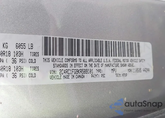 2C4RC1FG9KR589101: 39222879